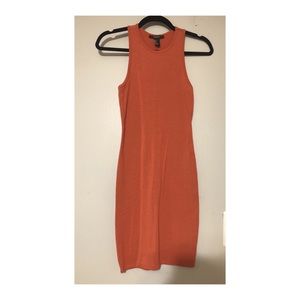 Body dark orange dress